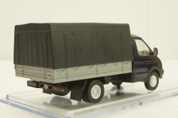 Газ-3302 Газель бортовой с тентом синий/серый, Конверсия 1:43