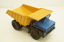 Белаз-7548 карьерный самосвал, синий/желтый, Н010, Наш Автопром 1:43
