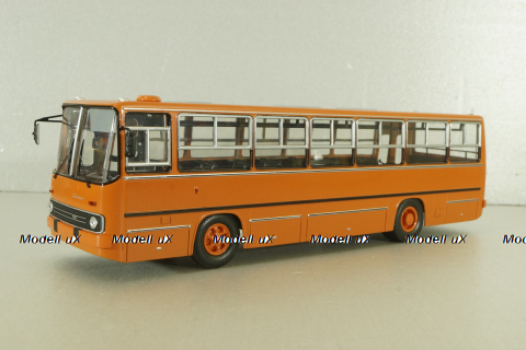 Ikarus-260.27 1985 автобус с планетарными дверьми, оранжевый/белый, Modellux 1:43
