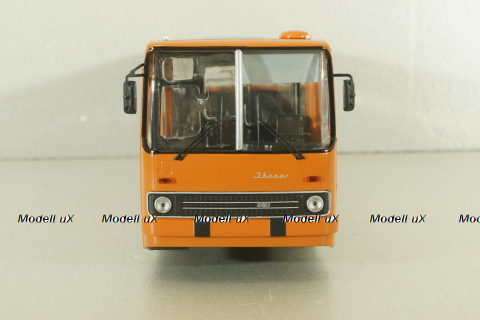 Ikarus-260.27 1985 автобус с планетарными дверьми, оранжевый/белый, Modellux 1:43