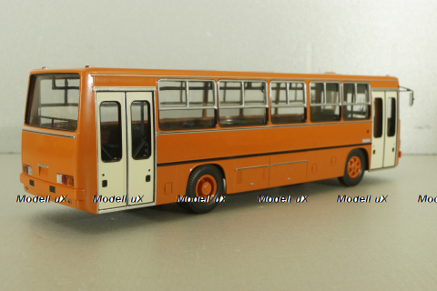 Ikarus-260.27 1985 автобус с планетарными дверьми, оранжевый/белый, Modellux 1:43