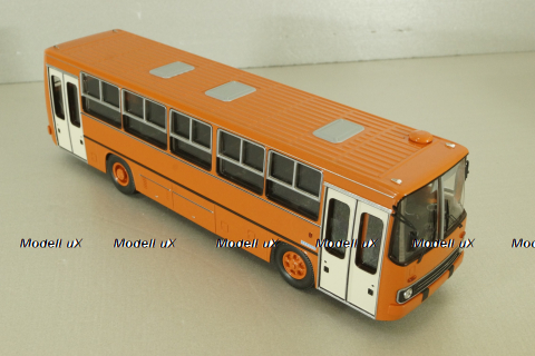 Ikarus-260.27 1985 автобус с планетарными дверьми, оранжевый/белый, Modellux 1:43