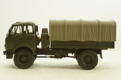 Маз-505 4х4 борт с тентом 1962г, хаки Н210, Наш Автопром 1:43