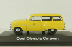 Opel Olympia Caravan "Deutsche Bundespost" 1953, yellow, 006767, Schuco 1:43