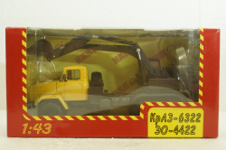 Краз-6322 ЭО-4422 Экскаватор жовтий/хакі, Н747, Наш Автопром 1:43