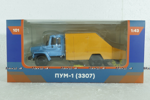 ПУМ-1 (3307) подметально-уборочная на шасси Газ-3307, Легендарные грузовики СССР №101 1:43