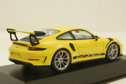 Porsche 911 (991 II) GT2 RS with silver rims 2018 yellow, 413067050, Minichamps 1:43