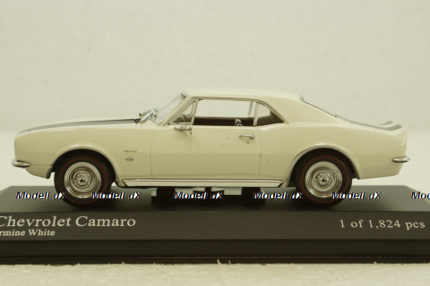 Chevrolet Camaro 1967 white, 400142720, Minichamps 1:43