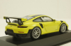 Porsche 911 (991/2) GT2 RS with silver rims 2018 lightgreen, 413067281, Minichamps 1:43