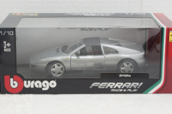 Ferrari 348 TS (1989), silvergrey, BU1816006GY, Burago 1:18