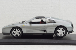 Ferrari 348 TS (1989), silvergrey, BU1816006GY, Burago 1:18