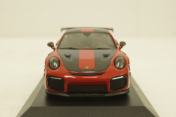 Porsche 911 (991/2) GT2 RS with black rims  2018 red,  413067292, Minichamps 1:43