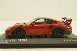 Porsche 911 (991/2) GT2 RS with black rims  2018 red,  413067292, Minichamps 1:43