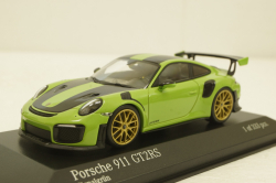 Porsche 911 (991 II) GT2 RS with gold rims 2018 green, 413067283, Minichamps 1:43