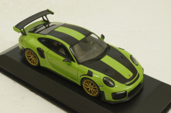 Porsche 911 (991 II) GT2 RS with gold rims 2018 green, 413067283, Minichamps 1:43