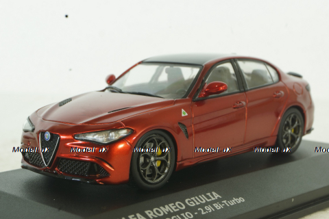 Alfa Romeo Giulia Quadrifoglio 2016 red, 4313102, Solido 1:43