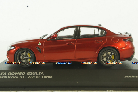 Alfa Romeo Giulia Quadrifoglio 2016 red, 4313102, Solido 1:43