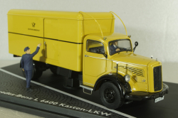 Mercedes L6600 truck Deutsche Bundespost, yellow, 010585, Schuco 1:43