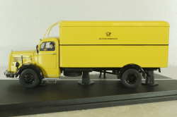 Mercedes L6600 truck Deutsche Bundespost, yellow, 010585, Schuco 1:43
