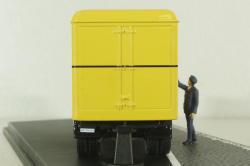 Mercedes L6600 truck Deutsche Bundespost, yellow, 010585, Schuco 1:43