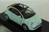 Fiat Nuova 500 Cabrio, blue, 73374, MotorMax 1:24