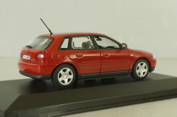 Audi A3 (8L) 1996, red, 20000000616001, Minichamps 1:43