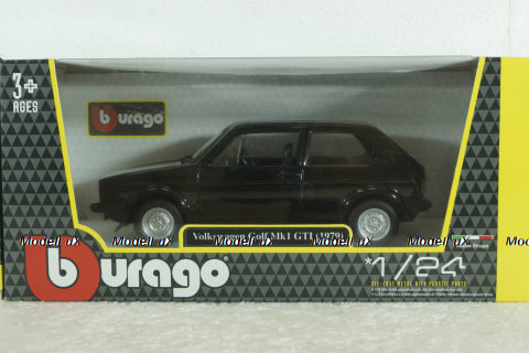 Volkswagen Golf MKI Gti 1979, black, BU21089BK, Burago 1:24