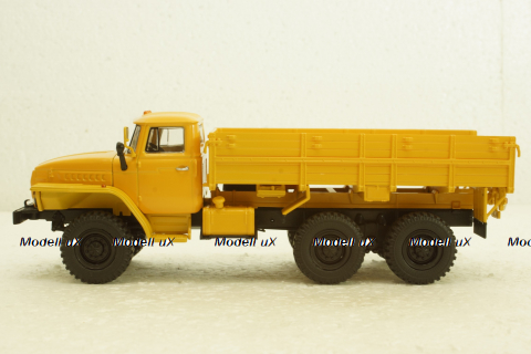 Урал-43202 борт, жовтий, АвтоИстория 1:43