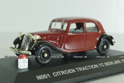Citroen Traction 7C Berline 1936, red, N001, Sun Star 1:43
