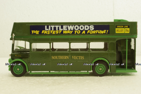 AEC Double Decker R/T green bus, Solido 1:50