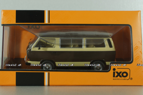 Volkswagen T3 Caravelle 1981, brown, WV T3 CLC573, IXO 1:43 