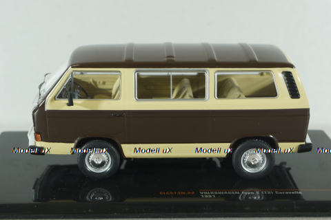 Volkswagen T3 Caravelle 1981, brown, WV T3 CLC573, IXO 1:43 