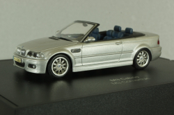 Bmw M3 Convertible (E46) 2001, silver, 80420024430, Minichamps 1:43