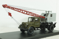 Маз-200 К-51, зеленый/серый, автокран, SSM1164, SSM 1:43