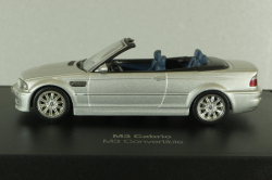 Bmw M3 Convertible (E46) 2001, silver, 80420024430, Minichamps 1:43