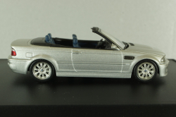 Bmw M3 Convertible (E46) 2001, silver, 80420024430, Minichamps 1:43