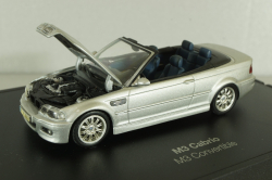 Bmw M3 Convertible (E46) 2001, silver, 80420024430, Minichamps 1:43