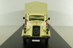 Mercedes L 6600 with trailer, beige, 03019, Schuco 1:43