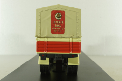 Mercedes L 6600 with trailer, beige, 03019, Schuco 1:43