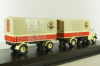 Mercedes L 6600 with trailer, beige, 03019, Schuco 1:43