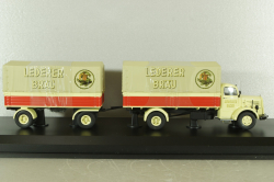 Mercedes L 6600 with trailer, beige, 03019, Schuco 1:43