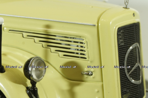 Mercedes L 6600 with trailer, beige, 03019, Schuco 1:43