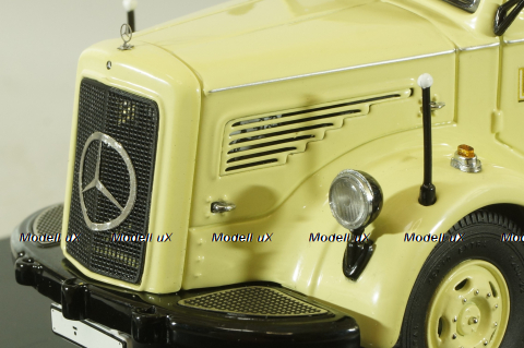 Mercedes L 6600 with trailer, beige, 03019, Schuco 1:43