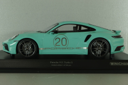 Porsche 911 (992) Turbo S with Sport Design Package 2021, green, 155069175, Minichamps 1:18