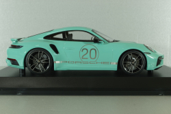 Porsche 911 (992) Turbo S with Sport Design Package 2021, green, 155069175, Minichamps 1:18