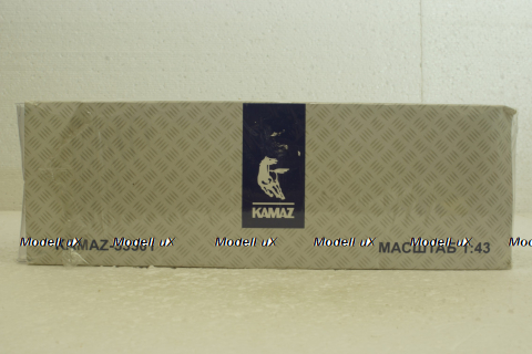 Камаз-53501 с тентом, серый/зеленый, АвтоИстория 1:43