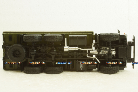 Камаз-53501 с тентом, серый/зеленый, АвтоИстория 1:43