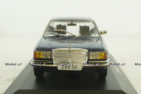Mercedes 280SE W116  S-Klasse(1972), dark blue, IXO 1:43