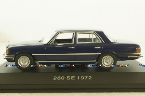 Mercedes 280SE W116  S-Klasse(1972), dark blue, IXO 1:43