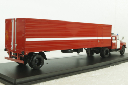 Зил-130 с п/полуприцем ОДАЗ-9958 пожарный, передвижная дымокамера, 1991г., TruckTyr 1:43